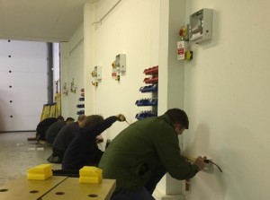 Electrician trainees